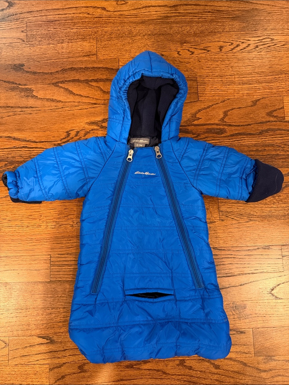 Eddie Bauer Bright Blue Infant Puffer Bunting